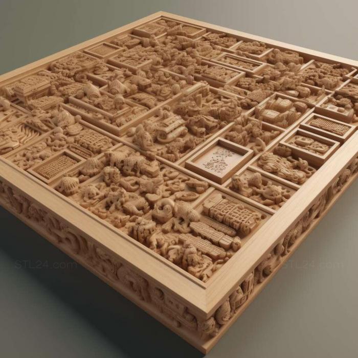 Games (Aerial Mahjong 1, GAMES_35477) 3D models for cnc